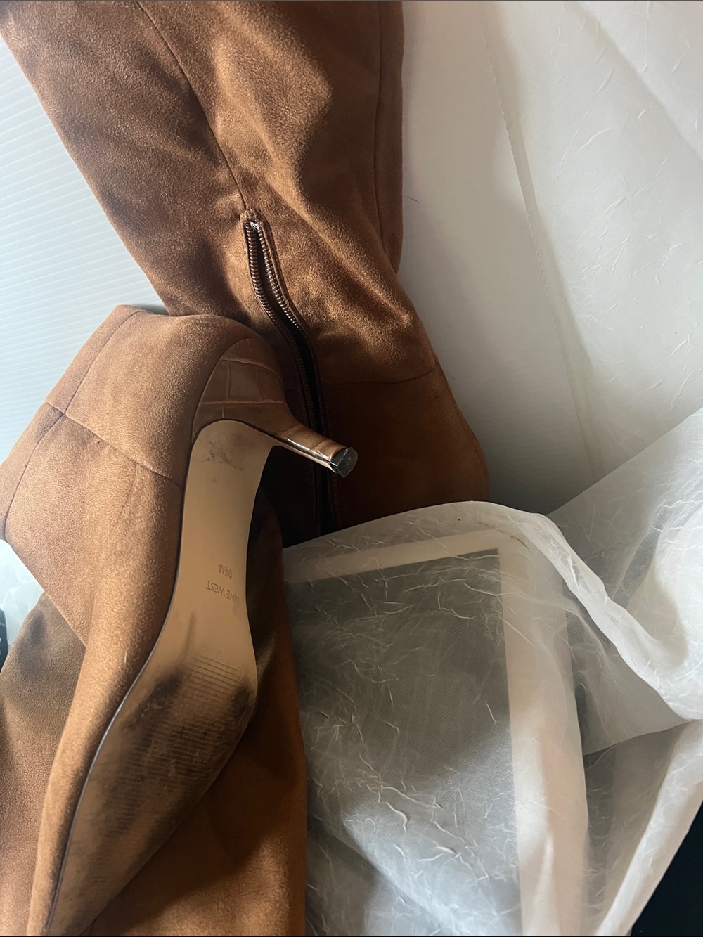 Nine West Tall Brown Over-the-Knee Boots - Picture 4 of 5